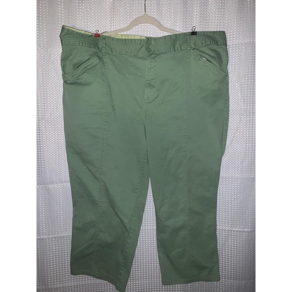 Venezia Womens 28 Light‎ Green Capris